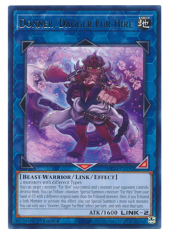 x3 Donner, Dagger Fur Hire Rare MP23-EN192 YuGiOh - Image 1