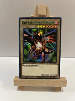 Yu-Gi-Oh 1st Edition Red-Eyes Black Dragon Green LDS1-EN001 Ultra Rare NM - Image 1