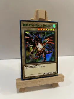 Yu-Gi-Oh 1st Edition Red-Eyes Black Dragon Green LDS1-EN001 Ultra Rare NM - Image 2