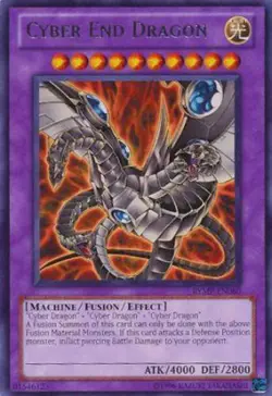Yugioh! LP Cyber End Dragon - RYMP-EN060 - Rare - Unlimited Edition Lightly Play - Image 1