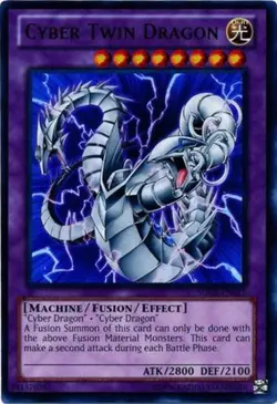Yugioh! LP Cyber Twin Dragon - SDCR-EN037 - Ultra Rare - Unlimited Edition Light - Image 1