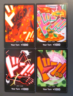 One Piece CCG Rare Super Rare DON!! Alt Art Holo Textured Promo LOT (220) - Image 4