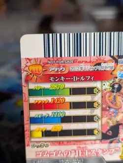 Monkey D Luffy IC-PJ13 FOIL One Piece Data Carddass One Py Berry Match CCG LP - Image 3