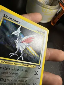 Pokemon Skarmory 13/111 Neo Genesis NM Holo Bleed Rare Card - Image 2