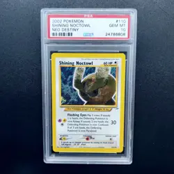 Pokemon TCG Karte - Shining Noctowl English 110/105 Neo Destiny PSA 10 Mint - Image 1