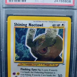Pokemon TCG Karte - Shining Noctowl English 110/105 Neo Destiny PSA 10 Mint - Image 3