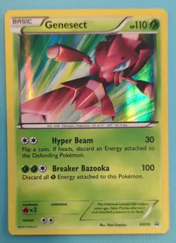 Genesect - BW99 - Black Star Holo Rare Promo Shiny - Pokemon Card - LP - Image 1