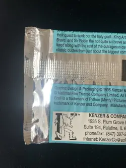 1996 MONTY PYTHON & THE HOLY GRAIL 15 Card Booster Pack CCG Sealed! - Image 5