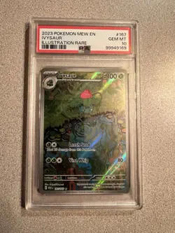 151 Ivysaur Holo Illustration Rare Card 167/165 Sv: 151 PSA 10 - Image 1