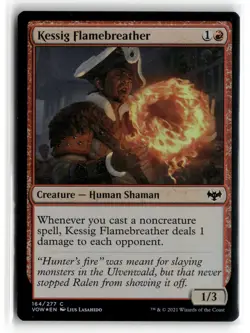 MAGIC TG: Innistrad: Crimson Vow #164 Kessig Flamebreather Common,Foil .M2A - Image 1
