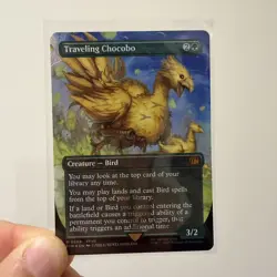 MTG – Final Fantasy – Traveling Chocobo – Chocobo Track Foil – Mythic 0568 - Image 1