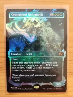 NM Showcase Foil Craterhoof Behemoth, MTG, Tarkir Dragonstorm, Magic, 404 - Image 1
