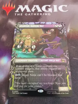 Mtg. Splinter, Radical Rat. Foil Showcase. Teenage Mutant Ninja Turtles. Nm - Image 1