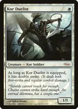 1x Kor Duelist FOIL - LP - DCI Promo - SPARROW MAGIC - Image 1