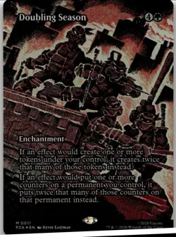 Doubling Season 0011 TMT Borderless Foil MTG NM - Image 1