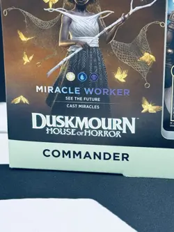 Magic Gathering Duskmourn: House of Horror Commander Deck Miracle Worker Sealed - Image 3