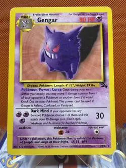 Pokemon - GENGAR 20/62 - Fossil - Rare - HP - Image 1