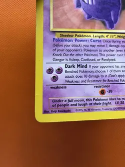Pokemon - GENGAR 20/62 - Fossil - Rare - HP - Image 4