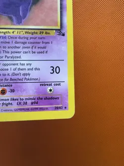 Pokemon - GENGAR 20/62 - Fossil - Rare - HP - Image 5