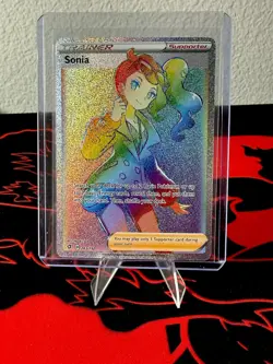Sonia 203/192 Secret Rare Full Art Holo Trainer Rebel Clash Pokemon Card - Image 1