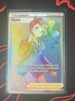 Sonia 203/192 Secret Rare Full Art Holo Trainer Rebel Clash Pokemon Card - Image 3