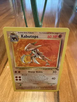 Pokemon TCG Kabutops 24/62 Fossil Non Holo Unlimited NM - Image 1