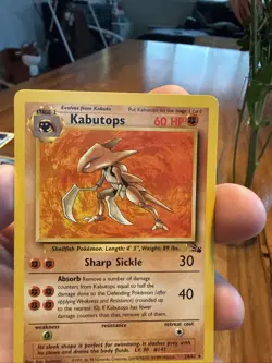 Pokemon TCG Kabutops 24/62 Fossil Non Holo Unlimited NM - Image 4