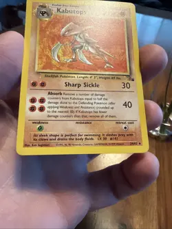 Pokemon TCG Kabutops 24/62 Fossil Non Holo Unlimited NM - Image 5