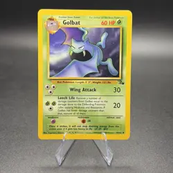 Pokemon Golbat 34/62 Fossil Regular - LP - Image 1