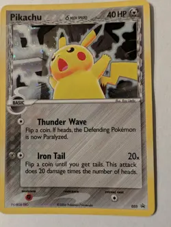 Pokemon Pikachu Delta Species 035 Promo Holo 40HP Thunder Wave Iron Tail 2006 - Image 1