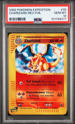 Pokemon 2002 Expedition Charizard Reverse Holo PSA 10 #39 New Cert - Image 1