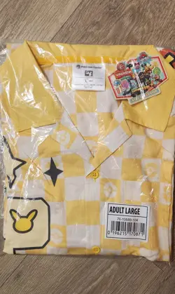 Pokemon World Championships 2025 Anaheim Tropical Button Up Shirt [Size: Large] - Image 1