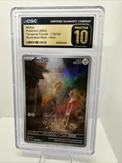 2024 POKEMON TEMPORAL FORCES ILLUSTRATION RARE HOLO #179 MELTAN CGC 10 Pristine - Image 1