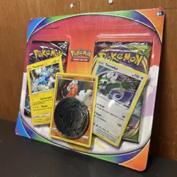 Pokemon 2 Pack Blister Fusion Strike 3 Promo Cards & Coin Forces of Nature Trio 820650808982 - Image 4