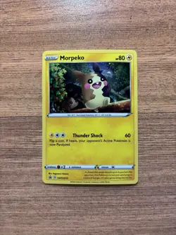 Morpeko SWSH012 Black Star Promo Cosmos Holo Pokemon 2021 SWSH NM - Image 1