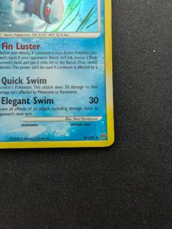 M/NM Pokemon Lumineon Holo Card 4/100 Stormfront - Image 5