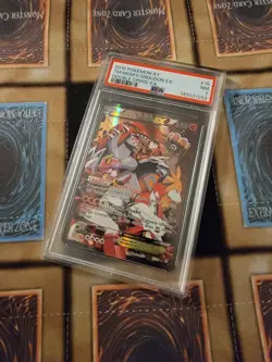 Pokemon 2015 Team Magma's Groudon EX 15/34 Double Crisis Full Art Holo PSA 7 - Image 4
