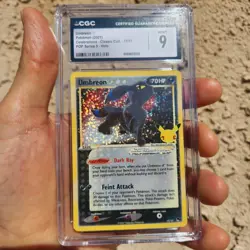 2021 Pokemon Celebration Umbreon Gold Star 17/17 Classic Collection CGC 9 Mint - Image 1