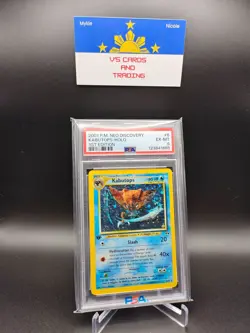2001 POKEMON NEW DISCOVERY 1ST EDITION #6 KABUTOPS-HOLO PSA 6 - Image 1