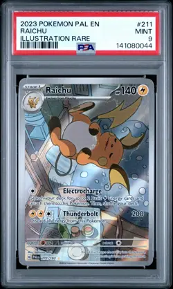 PSA 9 Pokemon TCG 2023 Pokemon Pal En-Paldea Evolved #211 Raichu MINT - Image 1