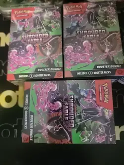 Pokemon TCG Scarlet & Violet Shrouded Fable Booster Bundle, New Sealed(LOT OF 3) - Image 1