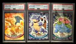 1999 Topps Pokemon T.V. Charizard, Blastoise, Venusaur Set PSA 10 - Image 1