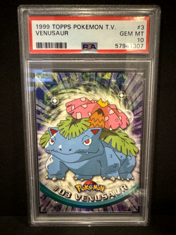 1999 Topps Pokemon T.V. Charizard, Blastoise, Venusaur Set PSA 10 - Image 4