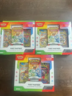 Pokemon First Partner Illustration Collection Series 1 (Lot of 3) - Image 1