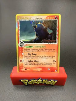 Heracross 3/101 Dragon Frontiers Delta Species Reverse Holo Pokemon NM-c - Image 1