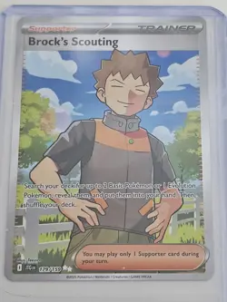 179/159 Brock's Scouting : Holo Ultra Rare: Journey Together : Pokemon TCG - Image 2