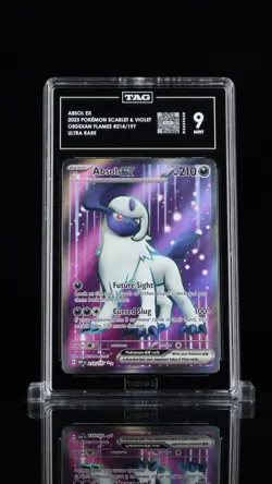 2023 POKEMON OBF EN-OBSIDIAN FLAMES ULTRA RARE #214 ABSOL EX TAG 9 - Image 1