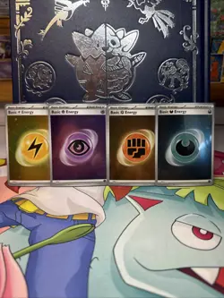 Pokemon 151 Basic Energy Holo Half Set Of SVE 004-007 Double & Triple Swirls NM - Image 1