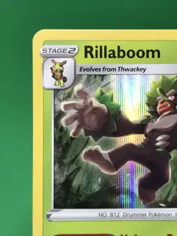 Rillaboom Holo - Pokemon TCG Sword & Shield Base Prerelease SWSH006 NM+ - Image 2
