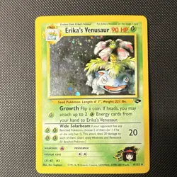 Pokemon Erika's Venusaur 4/132 Gym Challenge Holo Unlimited 90 HP Holo Rare WOTC - Image 1